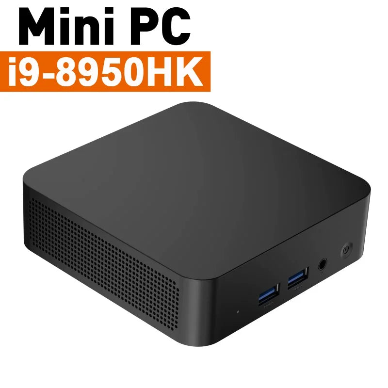 2025 Portable Mini PC Windows 11 Computer Intel Core i9 8950HK Mini Gaming Pc 16GB RAM DDR4 2TB SSD Wifi 6 Dual Mini Desktop PC