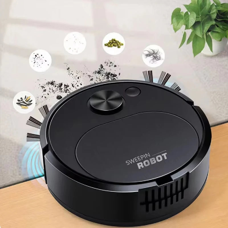 3In1 Intelligent Sweeping Robot Vacuum Cleaner Low Noise Floor Sweeper Rechargeable Automatic Home Office Vacuum Carpet Cleaner