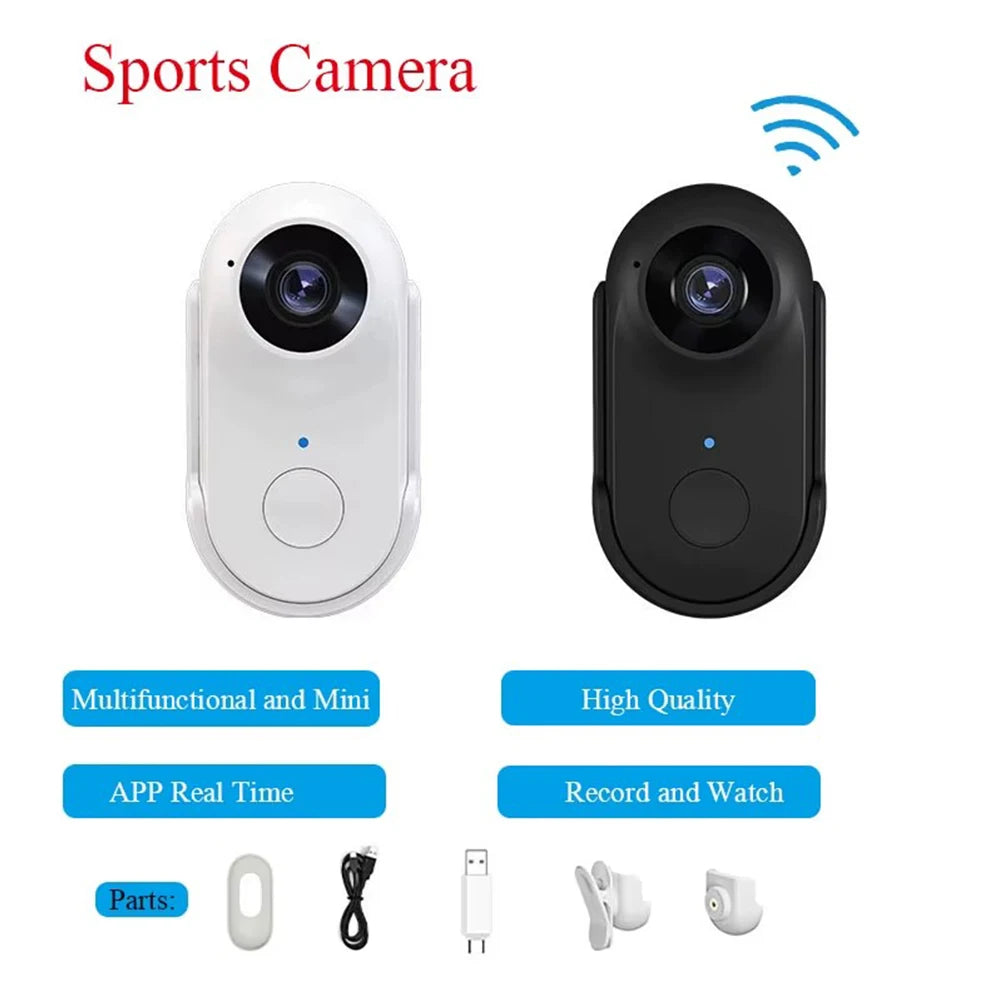 BOBLOV W4 2K Mini Body Camera Wearable 64GB Camera 360°Rotatable Clip & Magnetic Clip 800mAh Battery recording Cam For Outdoors