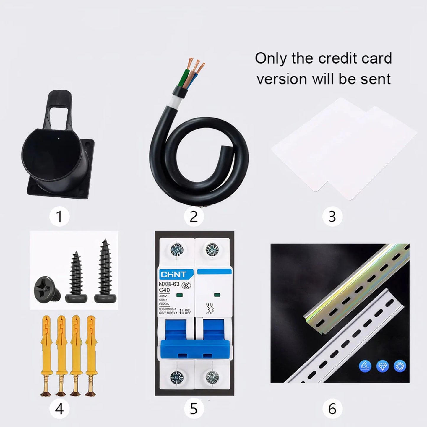 EV Wallbox 5M 7KW 32A Charging Station Car Home EV Wallbox Electric Car EV Wallbox With 5M Cable Color Screen