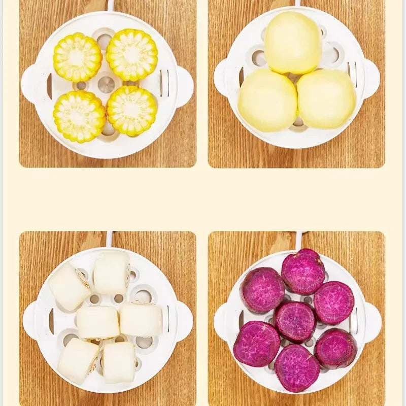 Multifunctional Electric Egg Cooker Automatic Egg Boiler 7 Eggs Mini Egg Streamer Kitchen Breakfast Machine Mini Egg Boiler