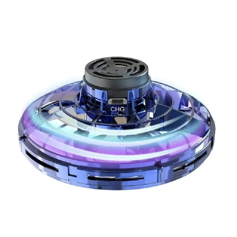 NEW LED Flying UFO Spinner Fingertip, Upgrade Flight Helicopter Gyro Flyorb Hover Ball, Mini Drone Aircraft Toy, Christmas Gift