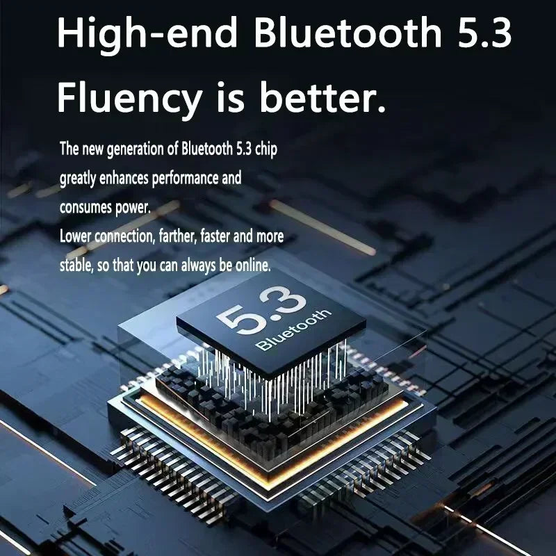 T2 Tws Wireless Bluetooth Headset Transparent Wireless Headphones Power Digital Display Stereo Sound Earphones for Smartphones