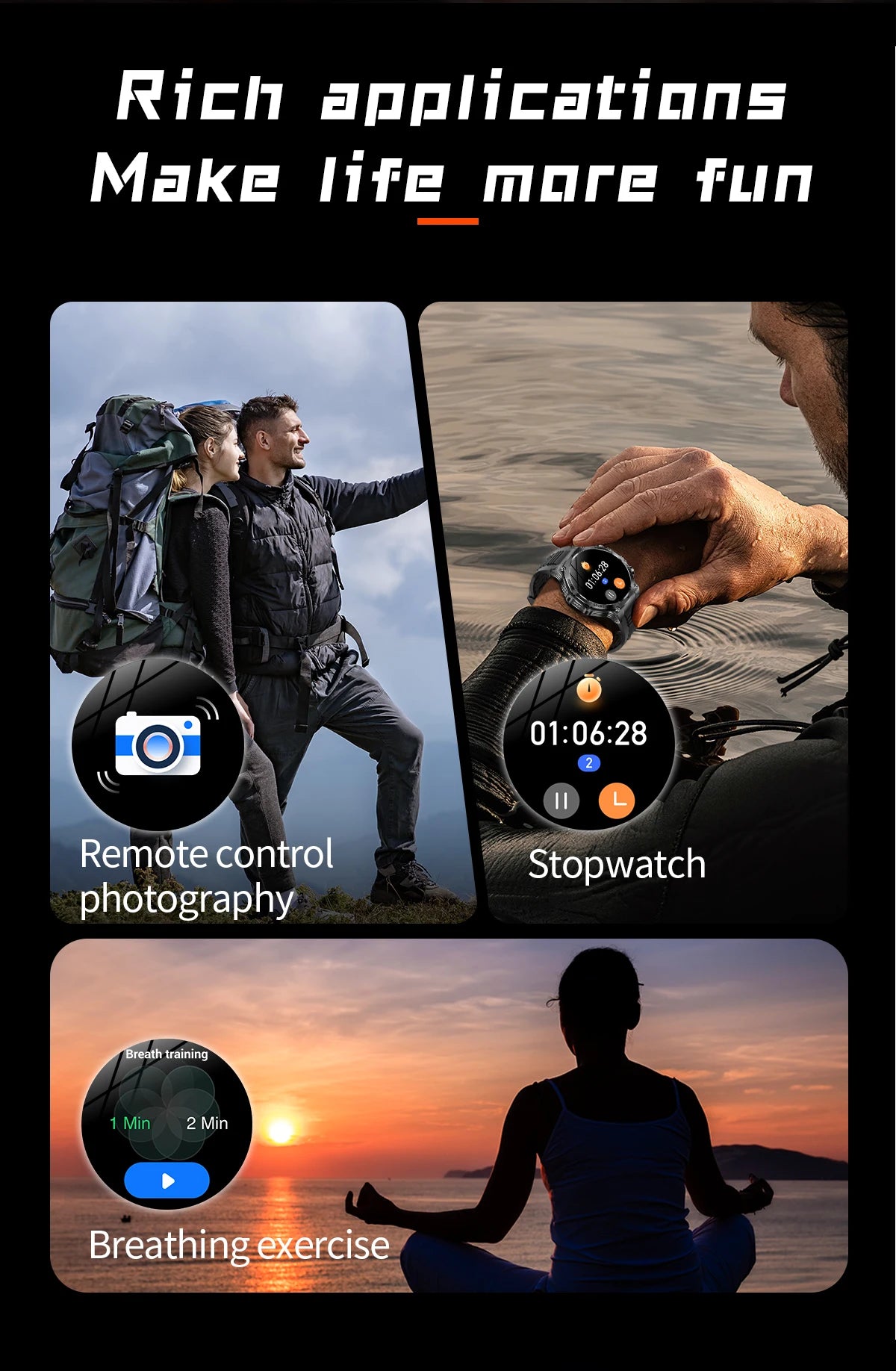 LIGE New Smart Watch Men 800mAh Ultra Long Battery Life Waterproof Outdoor Sport Watches Bluetooth Call Military Smartwatch 2025