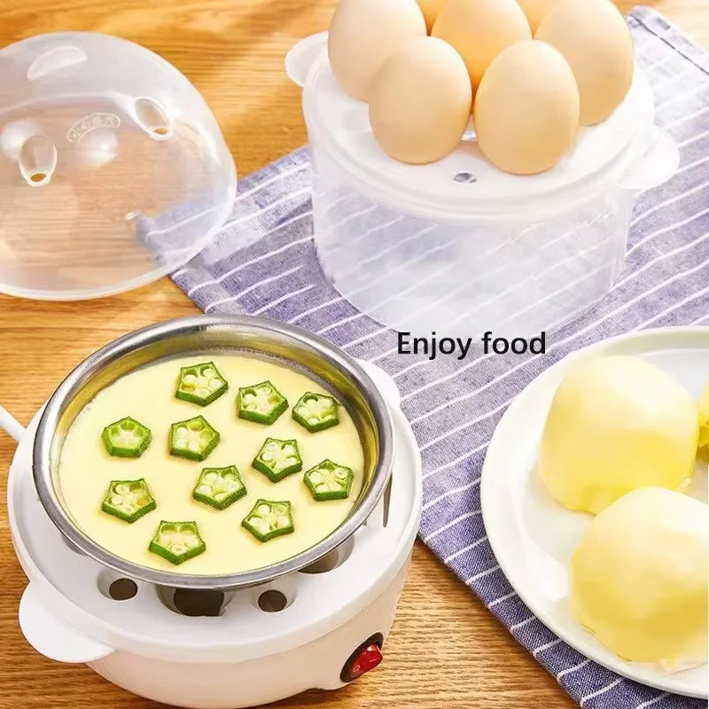 Multifunctional Electric Egg Cooker Automatic Egg Boiler 7 Eggs Mini Egg Streamer Kitchen Breakfast Machine Mini Egg Boiler