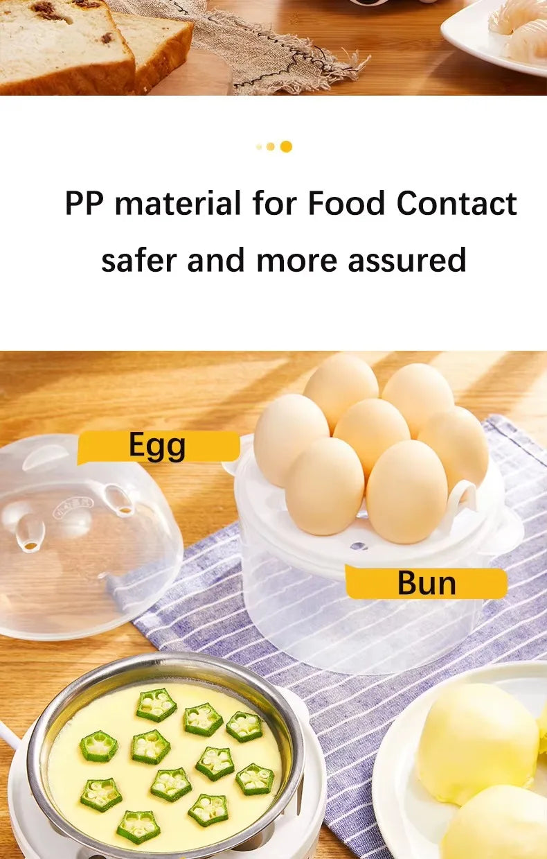 Multifunctional Electric Egg Cooker Automatic Egg Boiler 7 Eggs Mini Egg Streamer Kitchen Breakfast Machine Mini Egg Boiler