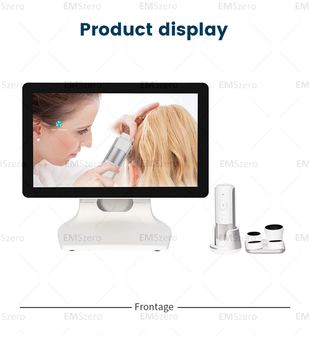 AI Analysis Scalp Care Handheld Hair Analyzer Mini Intelligent Access The Net Hair Detector Scalp Hair Follicle Analyzer Salon