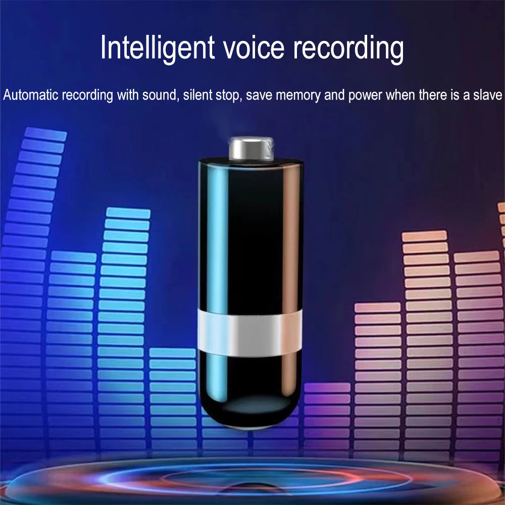 Mini Digital Keychain Voice Recorder HD Recording Pen Noise Reduction MP3 Music Player Voice-activated Recorder 8G 16G