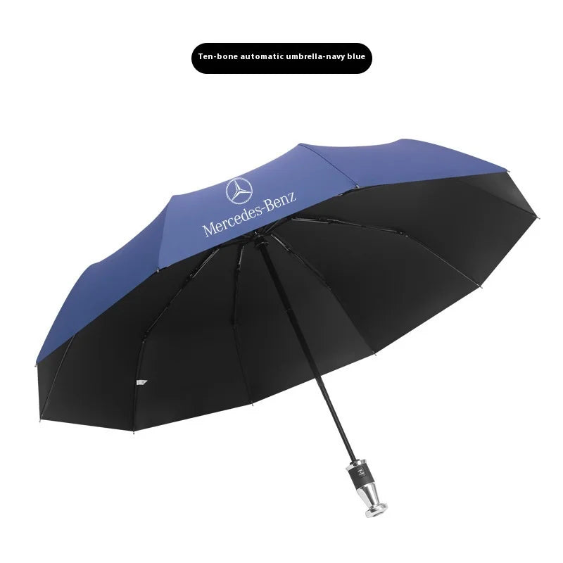 For Mercedes-Benz A C E S V Class AMG Sprinter GLC ML SLK SL Vito CLS GLA GLK Car Automatic Folding Windproof Sunshade Umbrella