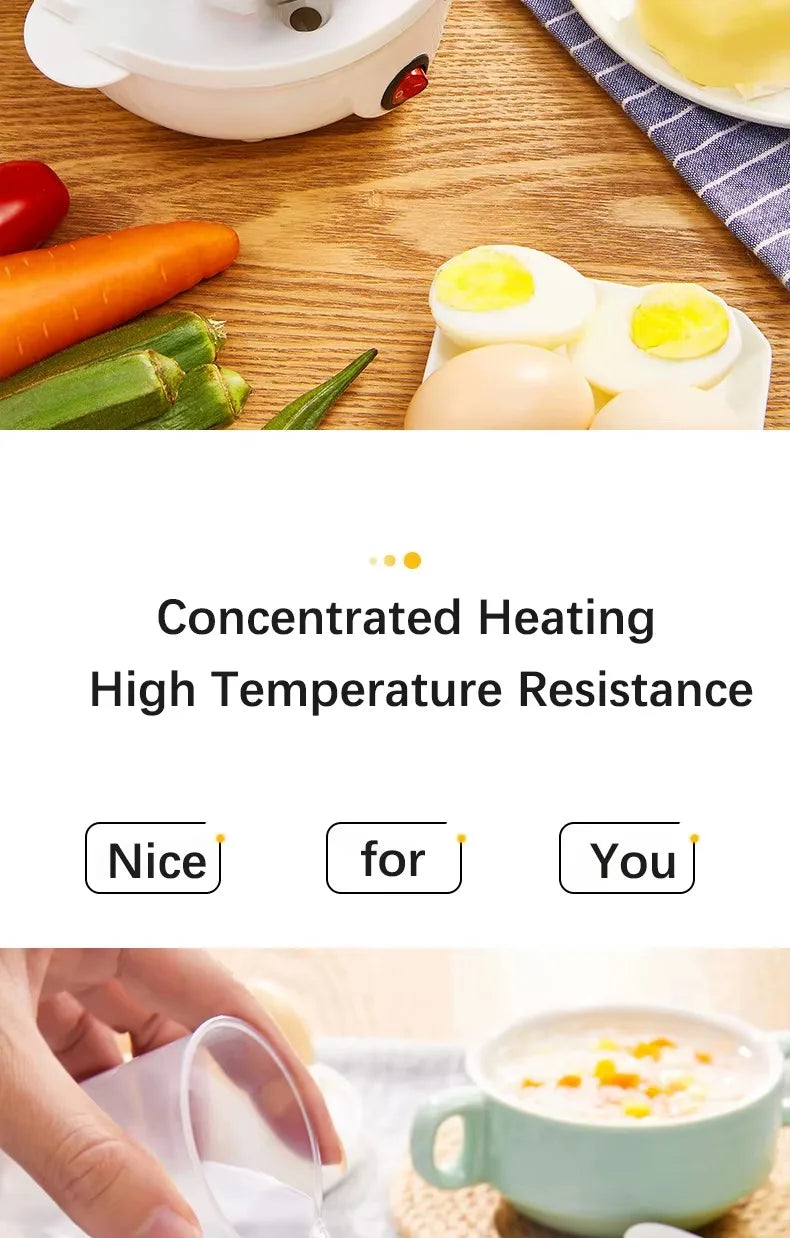 Multifunctional Electric Egg Cooker Automatic Egg Boiler 7 Eggs Mini Egg Streamer Kitchen Breakfast Machine Mini Egg Boiler