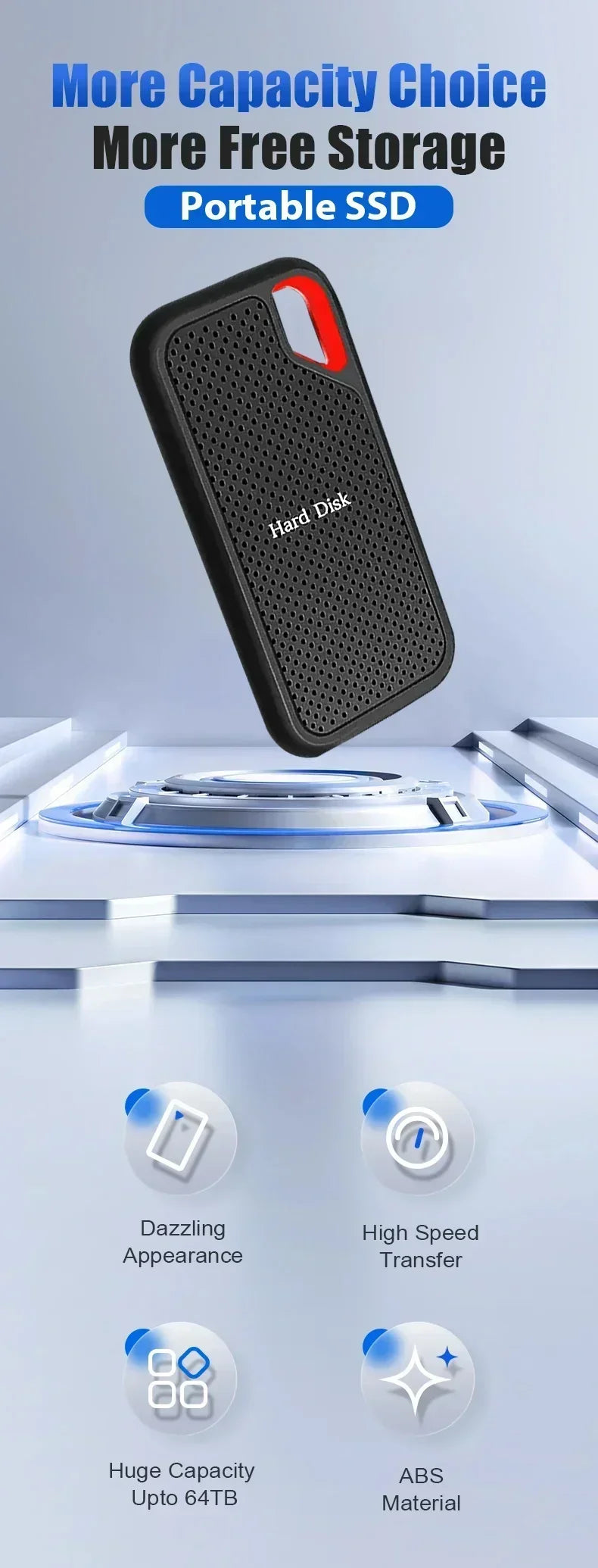 2025 Original SSD Hard Disk 1TB External Hard Drive 2TB Mobile Drive Hard Disk High Speed  for Laptop/Computer/PC ssd 2tb