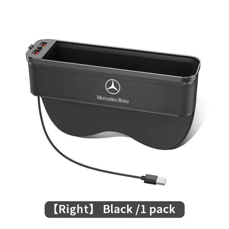 For Mercedes-Benz A B C E S V R Class AMG GLB GLC GLE SLC SLK SL ML Vito Viano Sprinter Pilot Car Seat Storage Case Seat Gap Box