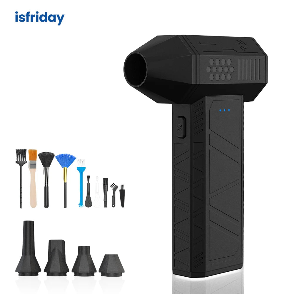 X3 Mini Violent Fan 110000RPM Electric Air Duster With 4 Nozzles Super Turbo Jet Fan Air Blower Car Keyboard Cleaning Tools