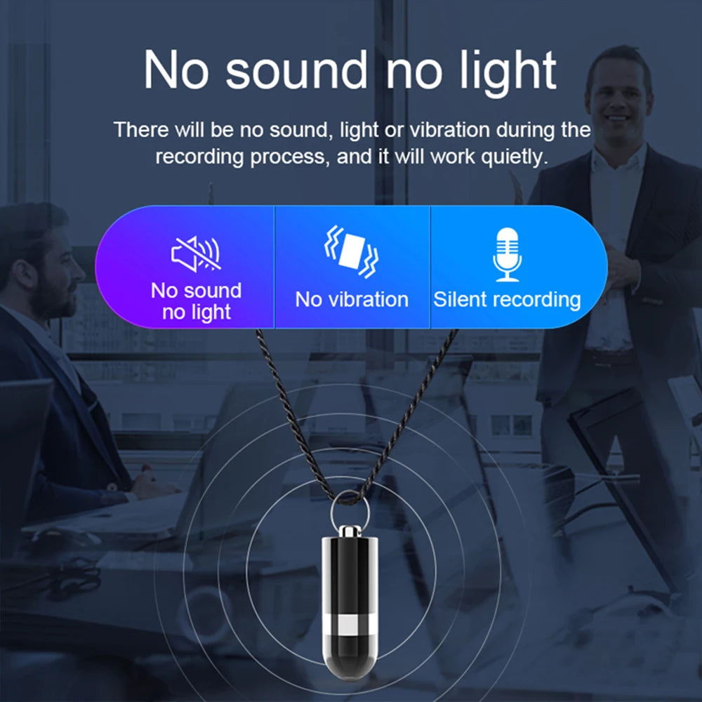 Mini Digital Keychain Voice Recorder HD Recording Pen Noise Reduction MP3 Music Player Voice-activated Recorder 8G 16G