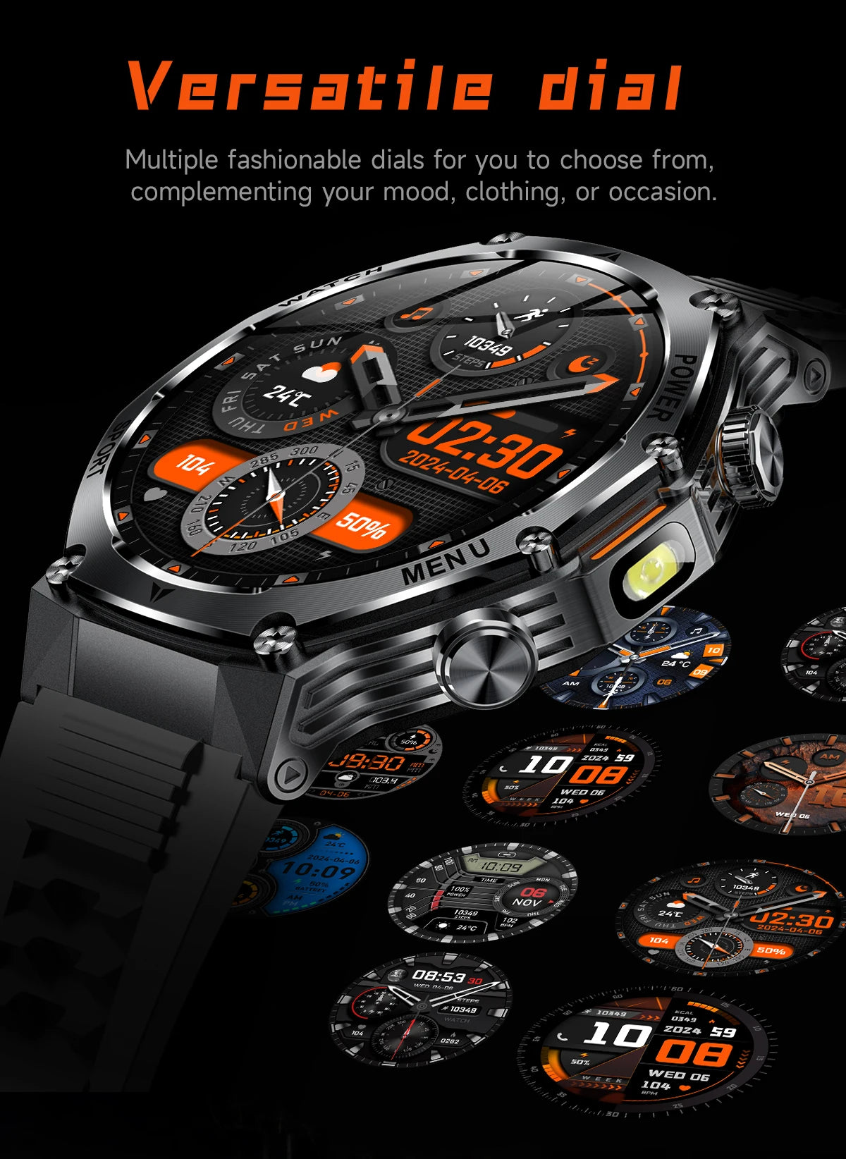 LIGE New Smart Watch Men 800mAh Ultra Long Battery Life Waterproof Outdoor Sport Watches Bluetooth Call Military Smartwatch 2025