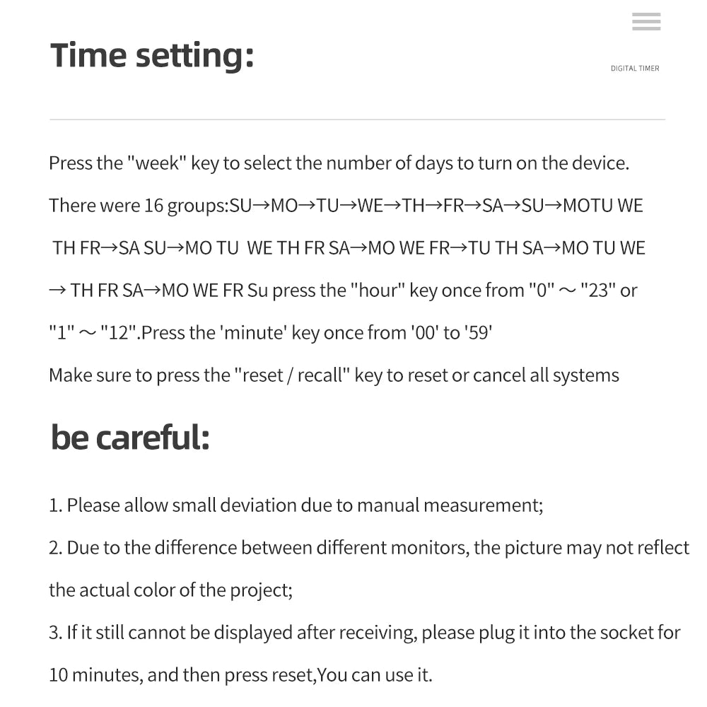 Digital Timer Switch EU Programmable Electronic Timing Socket US UK FR AU Plug Outlet Kitchen Appliance Time Control Day/Hour