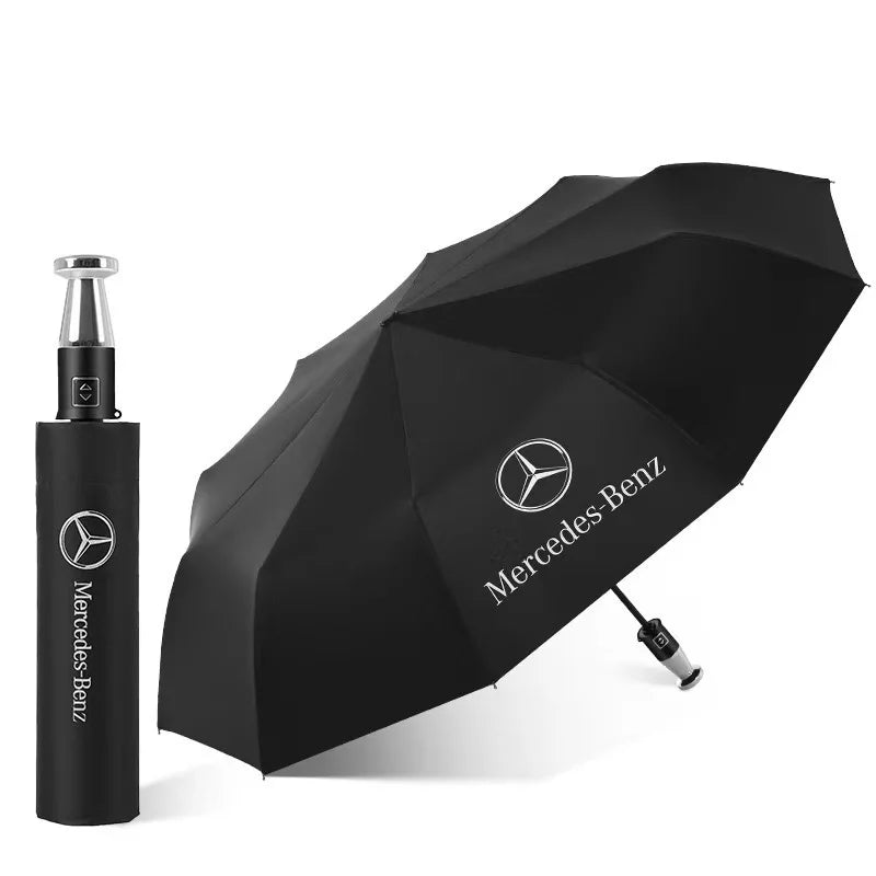 For Mercedes-Benz A C E S V Class AMG Sprinter GLC ML SLK SL Vito CLS GLA GLK Car Automatic Folding Windproof Sunshade Umbrella