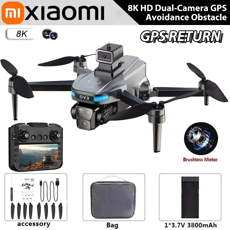 Xiaomi SG901 MAX GPS Drone Professional 8K Aerial HD Avoiding Obstacle with Large Screen Remote Control Folding Brushless Drone