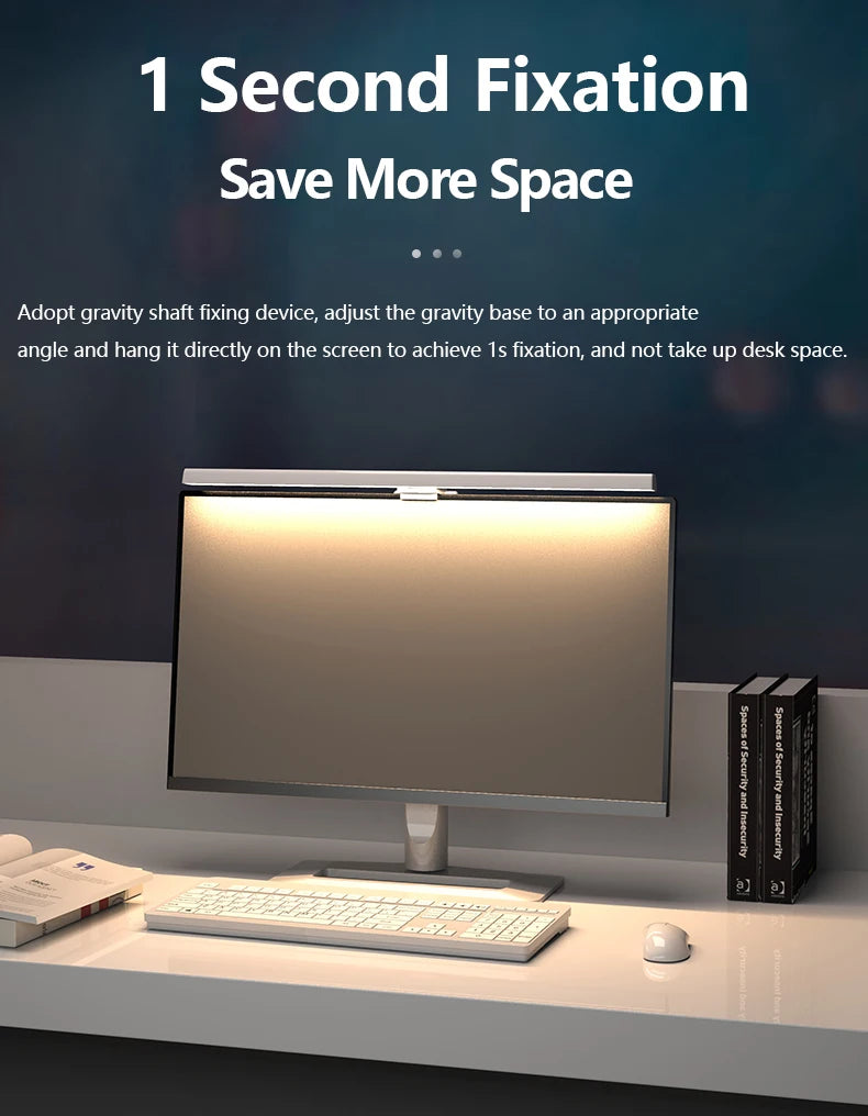 50cm Computer Monitor Light Bar Screen Hanging Lights Stepless Dimming USB Desk Lamp For Study Reading Light Table Monitor Lamp