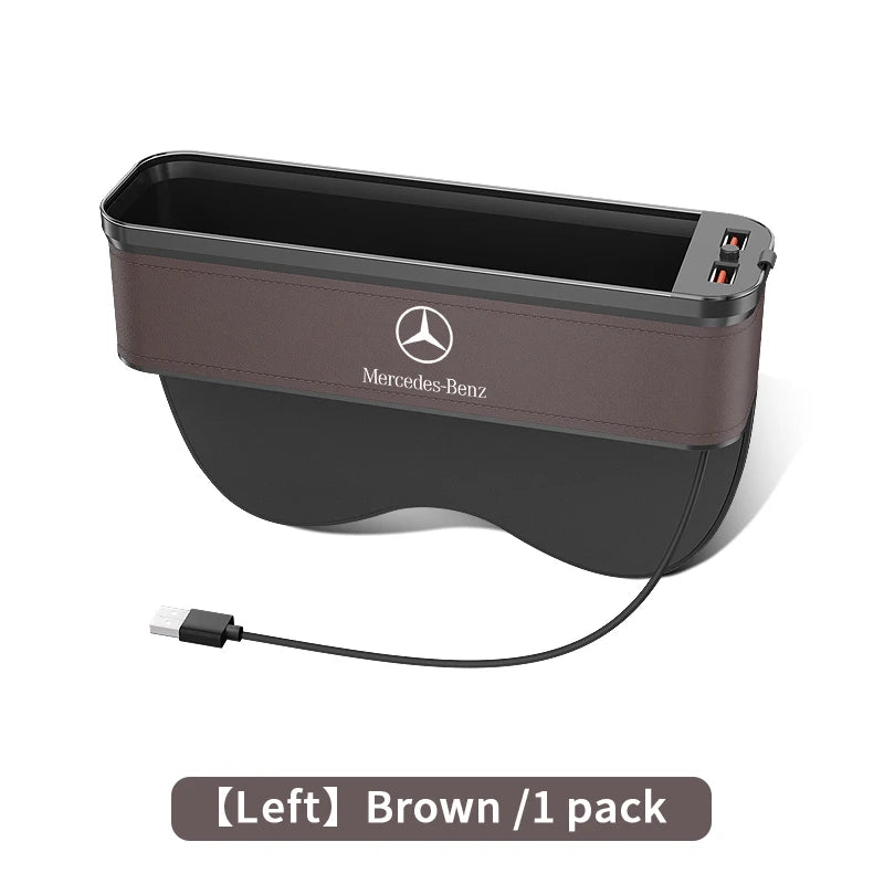 For Mercedes-Benz A B C E S V R Class AMG GLB GLC GLE SLC SLK SL ML Vito Viano Sprinter Pilot Car Seat Storage Case Seat Gap Box