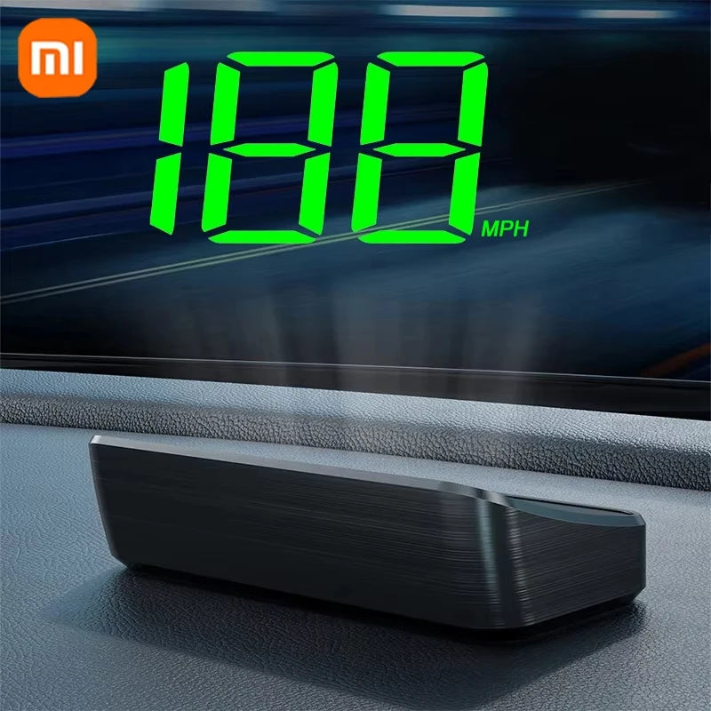 Xiaomi In-vehicle Speedometer HUD Head Up Display Digital Speed Mete GPS Compass Multifunctional Car Windshield Projector NEW