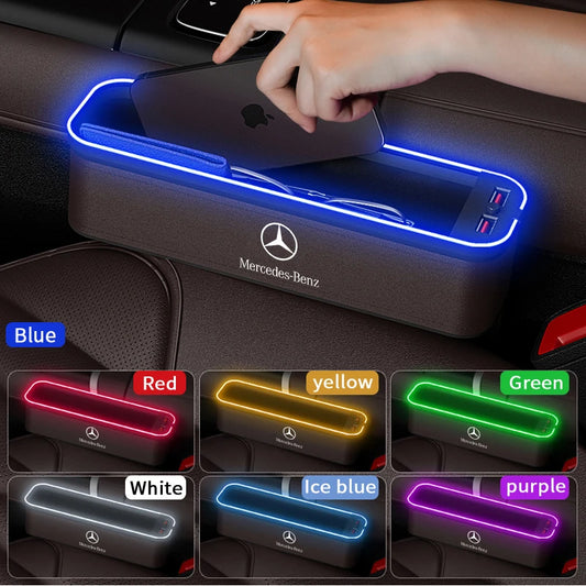 For Mercedes-Benz A B C E S V R Class AMG GLB GLC GLE SLC SLK SL ML Vito Viano Sprinter Pilot Car Seat Storage Case Seat Gap Box