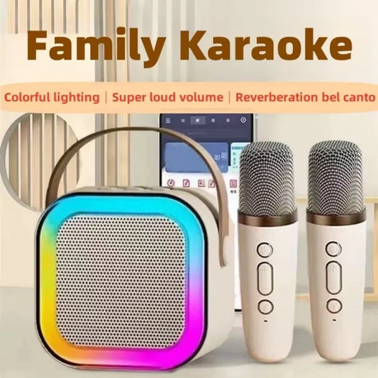 Altavoz K12 con micrófono, dispositivo con Bluetooth integrado, al aire libre transmisión en vivo, karaoke en casa, gran oferta