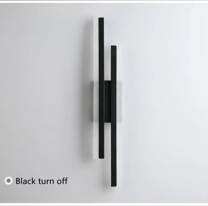 Modern LEDWall Lamp Wall Sconces Copper Line Pipe Acrylic Lampshade Indoor Lighting for Living Room Corridor Light Fixture