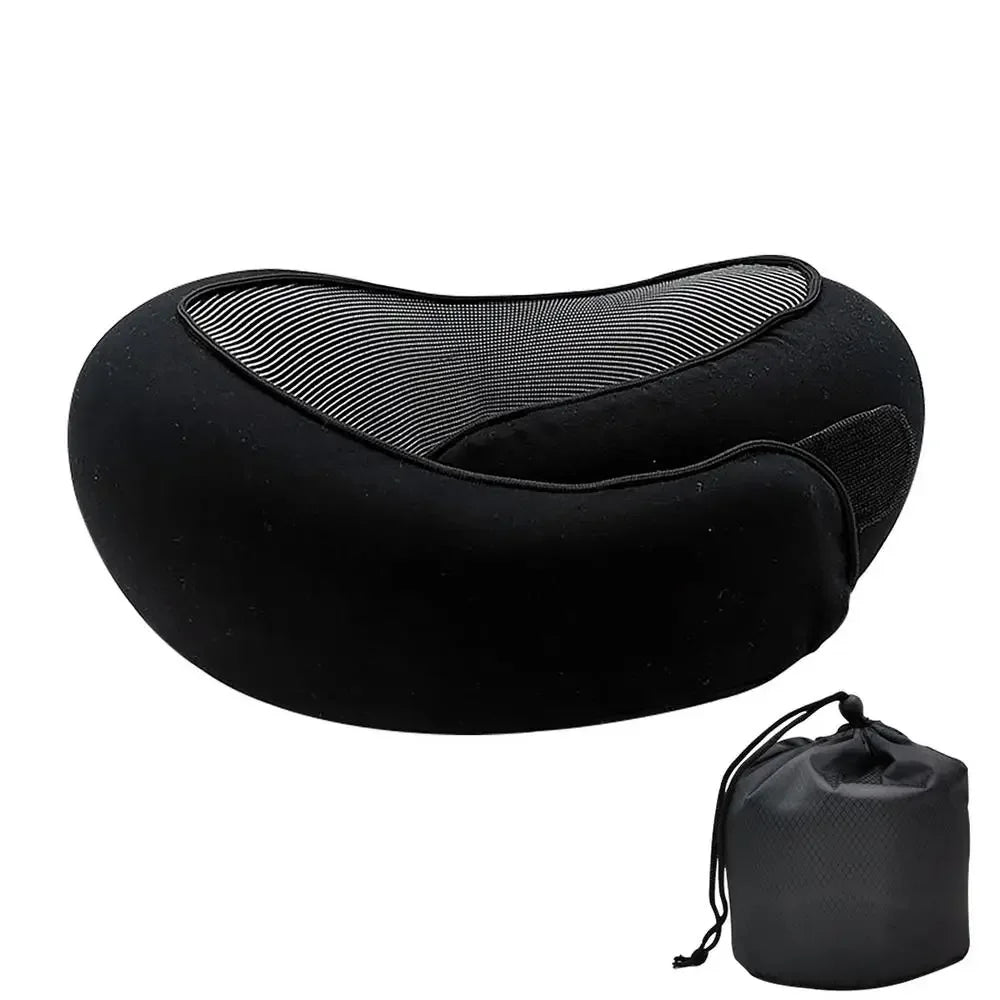 Memory Foam Neck Pillow Cervical Vertebra Travel Portable Noon Break Aircraft U Type Of Pillow Sleep Camping Pillow Carry Bag