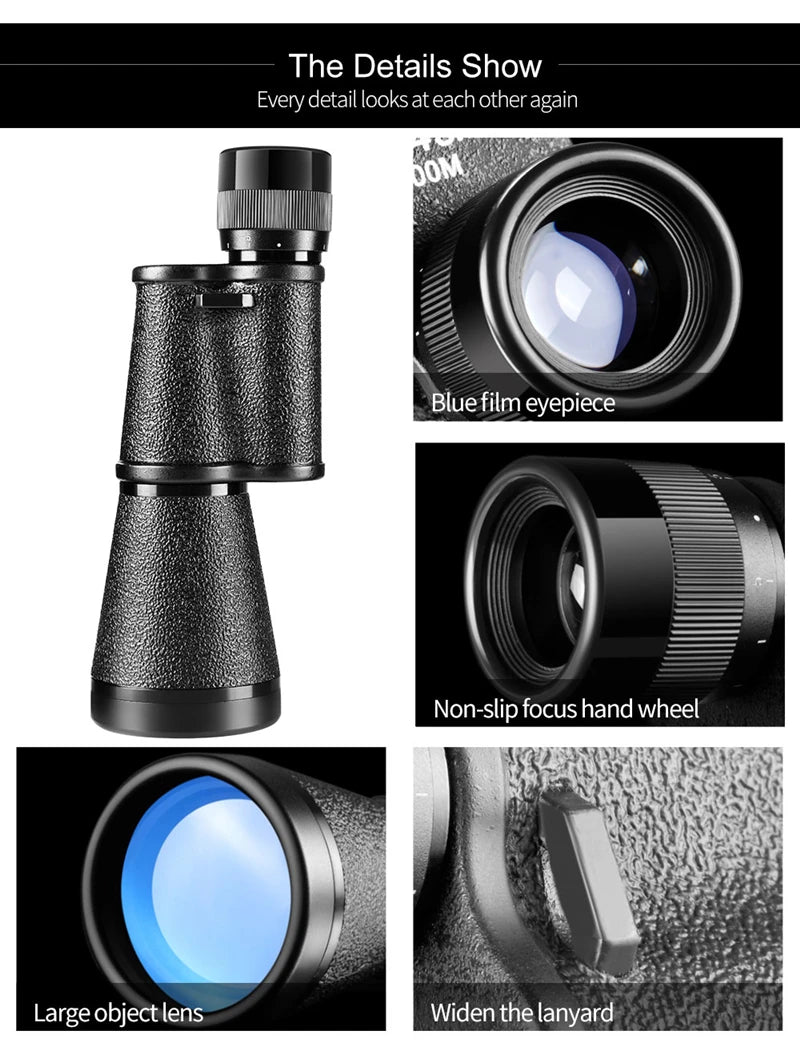 Metal 12X45 Russian Military Monocular HD High Quality Portable Mini Telescope Captain Caribbean Pirates Spyglass Binoculars