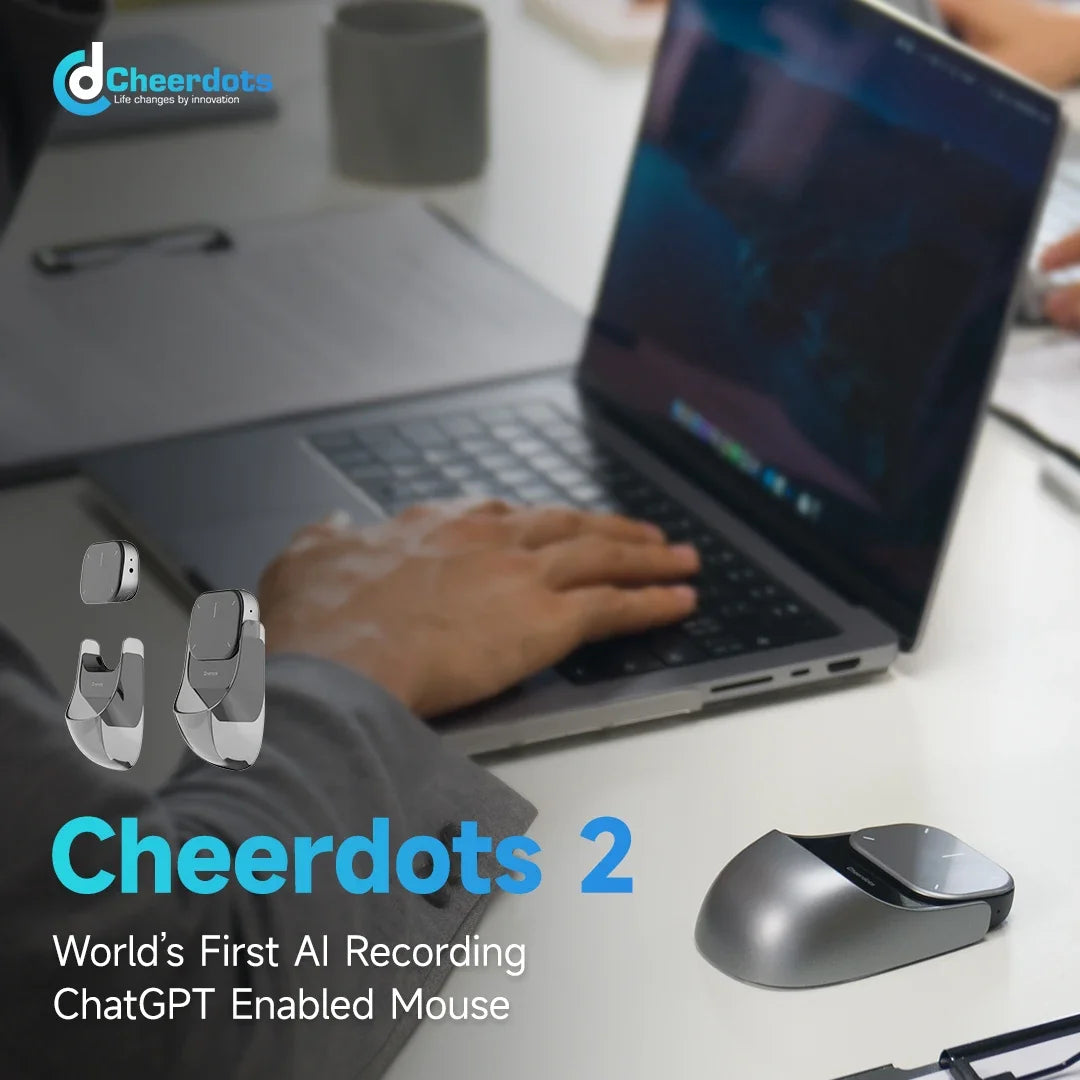 Cheerdots Cheerdots2 Wireless Detachable Air Mouse 2Mode Touchpad All-in-one Pocket Lightweight Customized Office Gaming Mouse