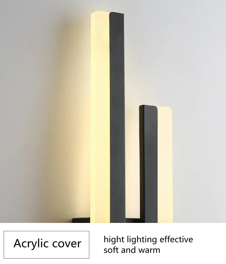 Modern LEDWall Lamp Wall Sconces Copper Line Pipe Acrylic Lampshade Indoor Lighting for Living Room Corridor Light Fixture