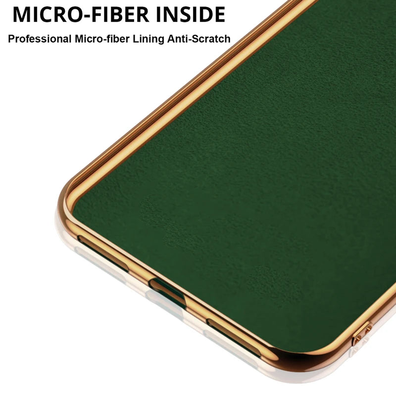 Plating Metal Ring Holder Phone Case For Samsung Galaxy S24 S22 S23 Ultra S21 FE S20 Plus A15 A52 A25 A53 A55 Note 20 Back Cover