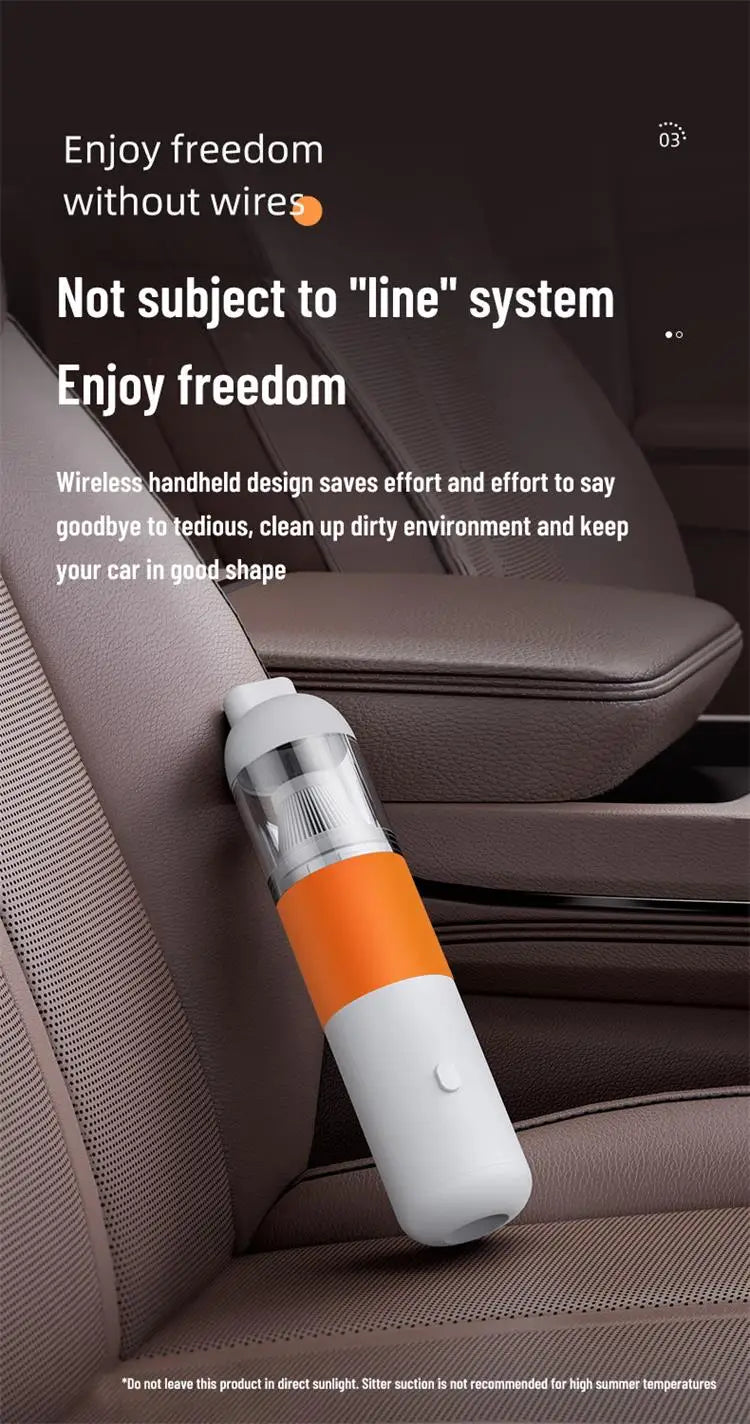 20000PA Wireless New Car Vacuum Cleaner Portable Mini Handheld Vacuum Cleaner Smart Home Car Dual-purpose Mi Dust Catcher