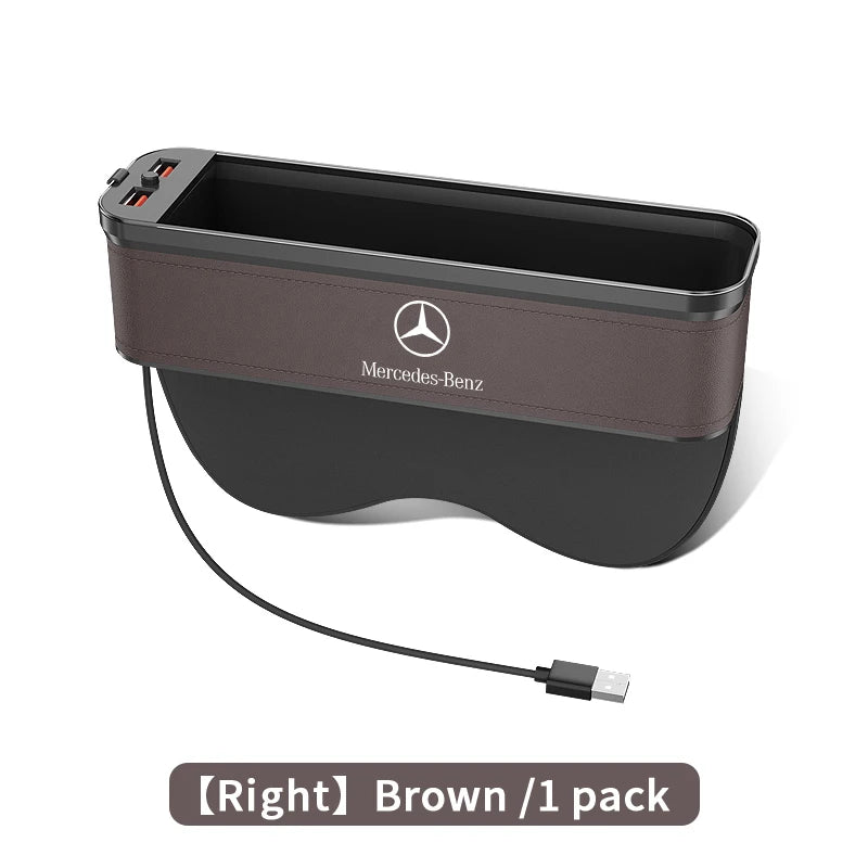For Mercedes-Benz A B C E S V R Class AMG GLB GLC GLE SLC SLK SL ML Vito Viano Sprinter Pilot Car Seat Storage Case Seat Gap Box