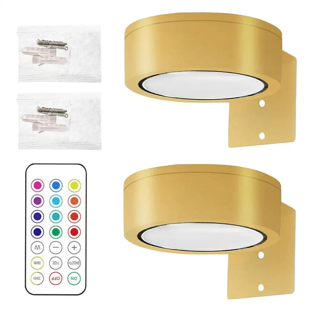 2pcs Picture Lights LED Magnetic Art Display Light Battery Operated Magnetic Dimmable Painting Spotlight With 13 Lighting Modes
