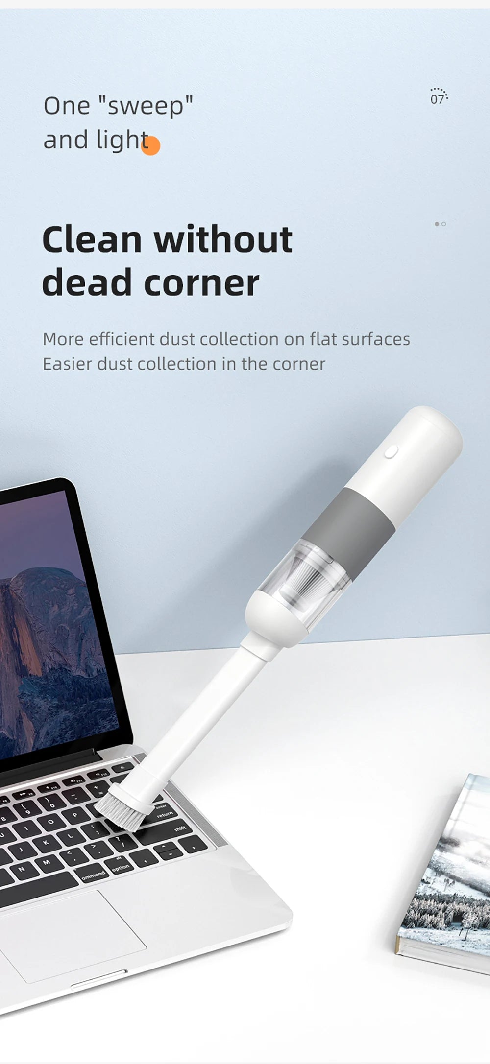 20000PA Wireless New Car Vacuum Cleaner Portable Mini Handheld Vacuum Cleaner Smart Home Car Dual-purpose Mi Dust Catcher