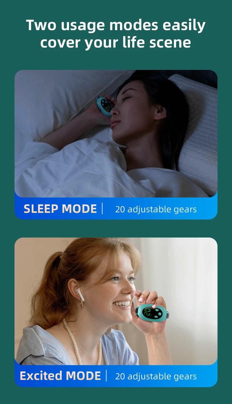 New Microcurrent Sleep Aid Device EMS Sleep Aid Machine Sleep Instrument for Insomnia Stress Anxiety Relief Palm Pulse Massager
