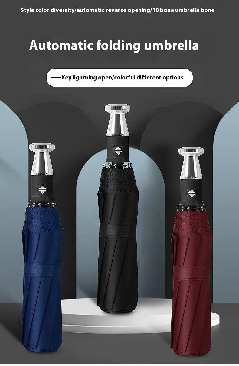 For Mercedes-Benz A C E S V Class AMG Sprinter GLC ML SLK SL Vito CLS GLA GLK Car Automatic Folding Windproof Sunshade Umbrella