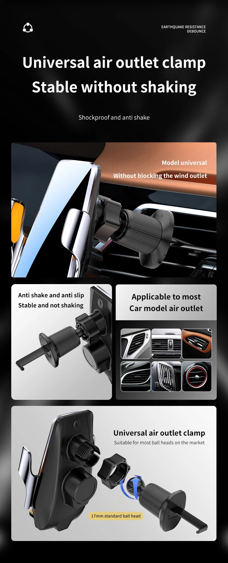 New Max 66W Magnetic Car Phone Holder 15W Wireless Charging Infrared Sensing Touch Control for iPhone Andorid Car Air Vent Mount