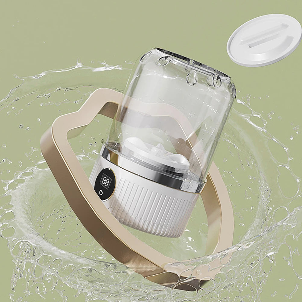 Portable Underwear Cleaner Wireless Washing Machine Mini Socks Washing Machine 2-speed Time Special Washer for Travel Home