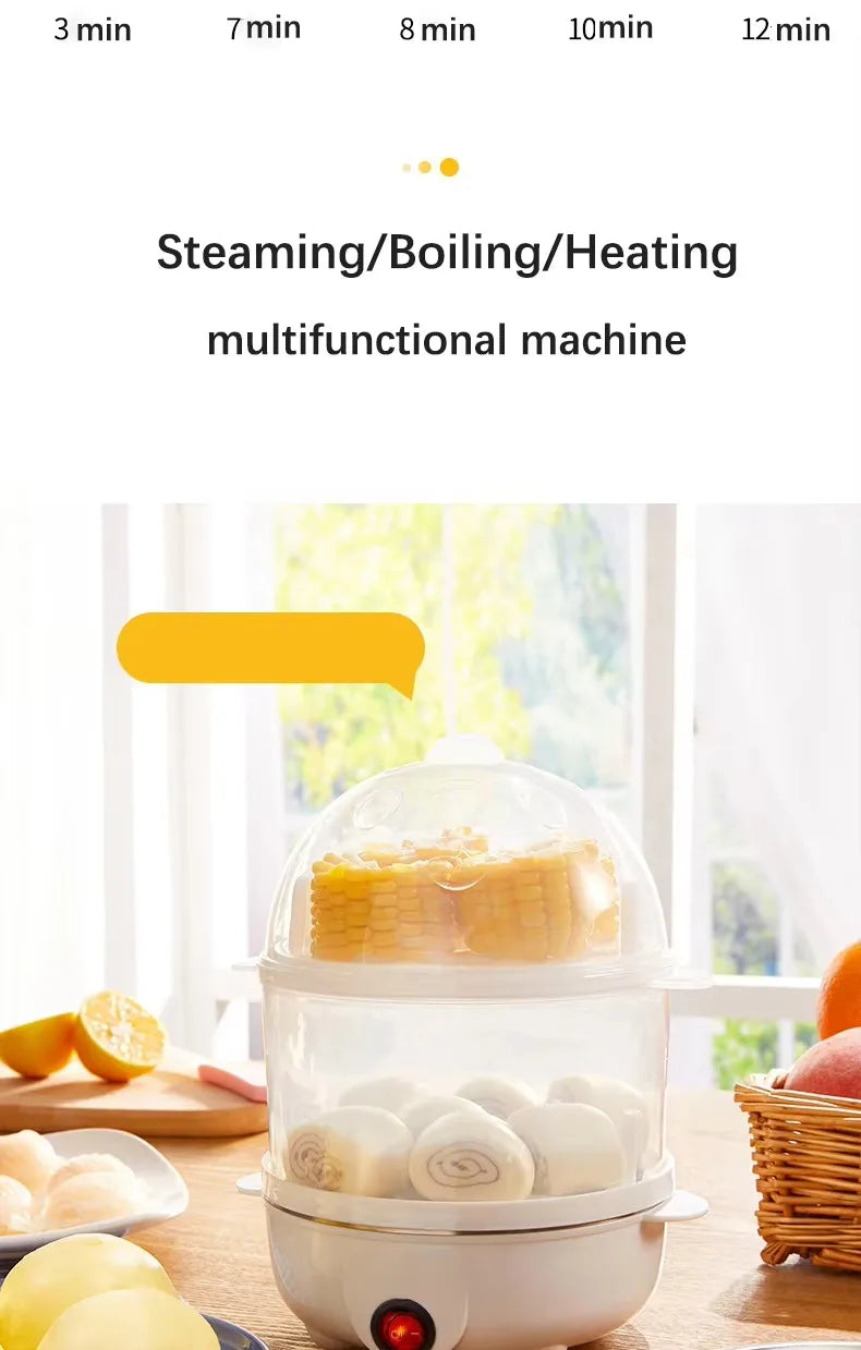 Multifunctional Electric Egg Cooker Automatic Egg Boiler 7 Eggs Mini Egg Streamer Kitchen Breakfast Machine Mini Egg Boiler