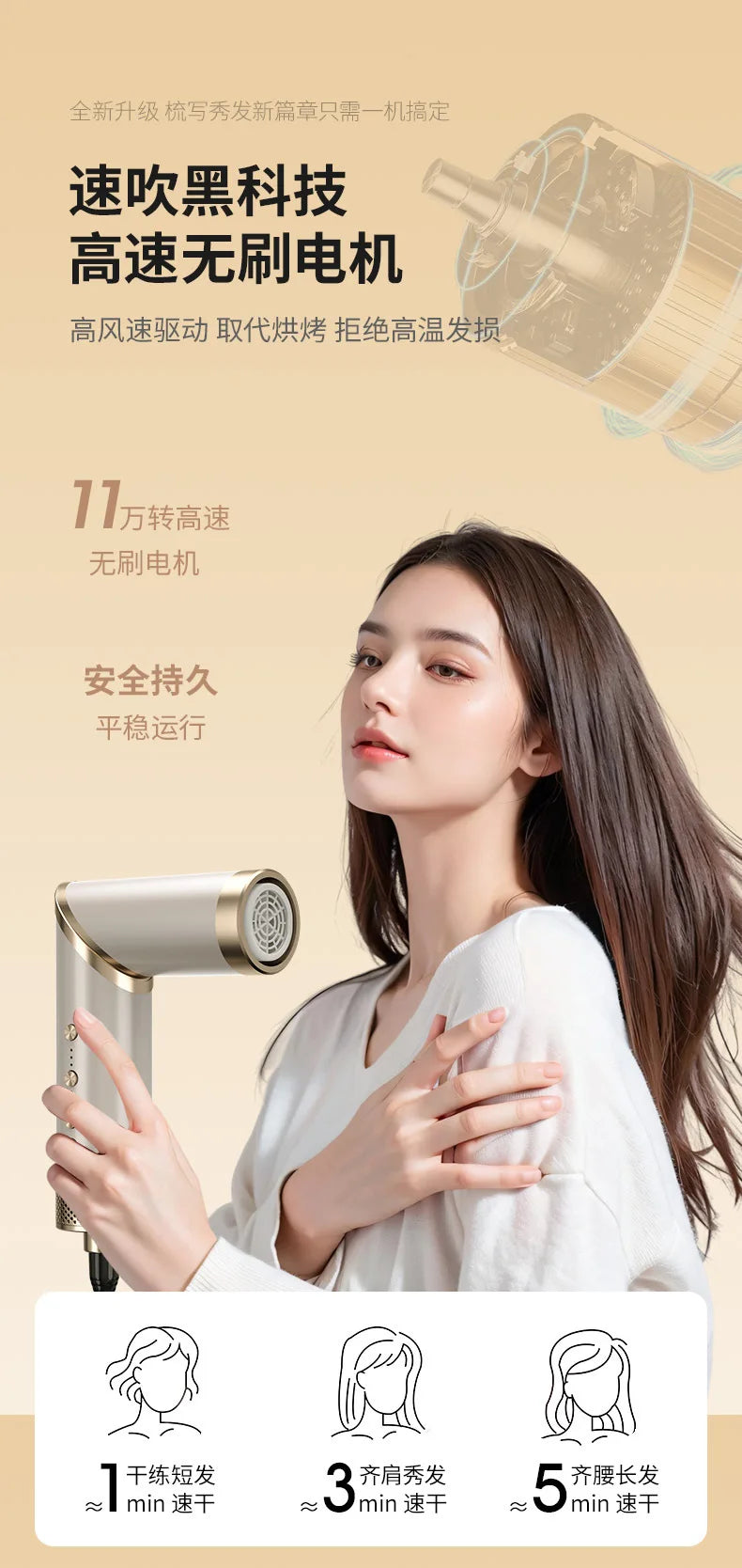 Nine-in-one Hair Dryer Plasma Household Hot Air Comb Set Multifunctional Hair Dryer Comb Curling Iron