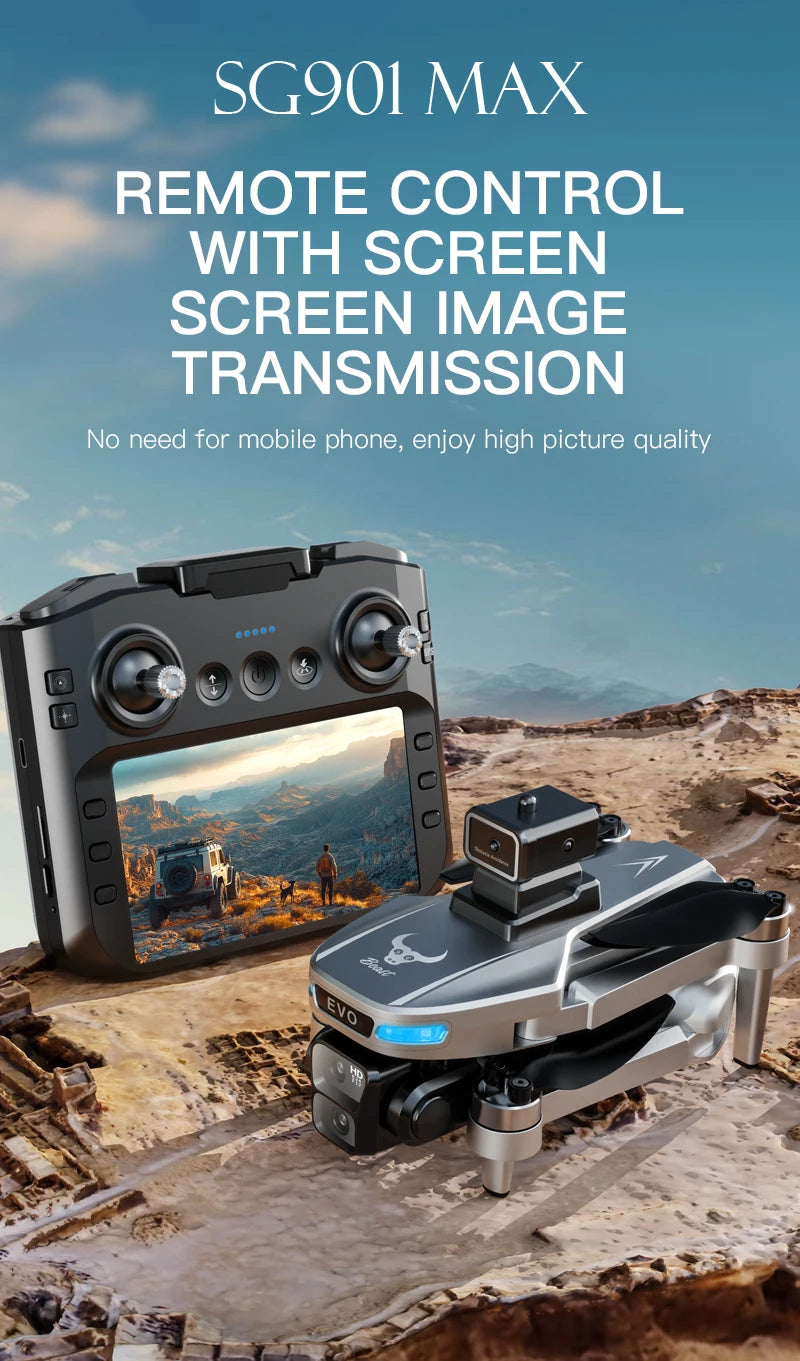 Xiaomi SG901 MAX GPS Drone Professional 8K Aerial HD Avoiding Obstacle with Large Screen Remote Control Folding Brushless Drone
