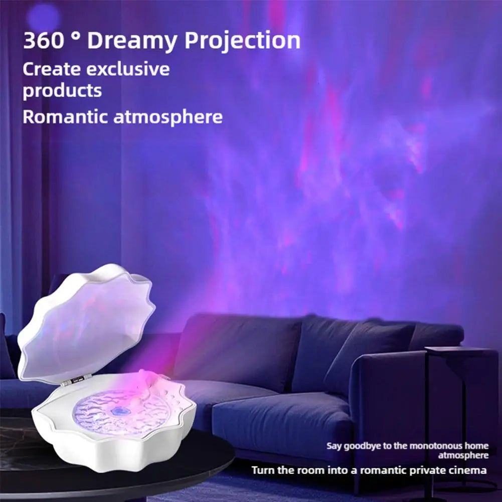 Creative Shell Light Wireless Bluetooth Speaker High-quality Subwoofer Sleeping Desktop Ornaments Romantic Gift For Friends
