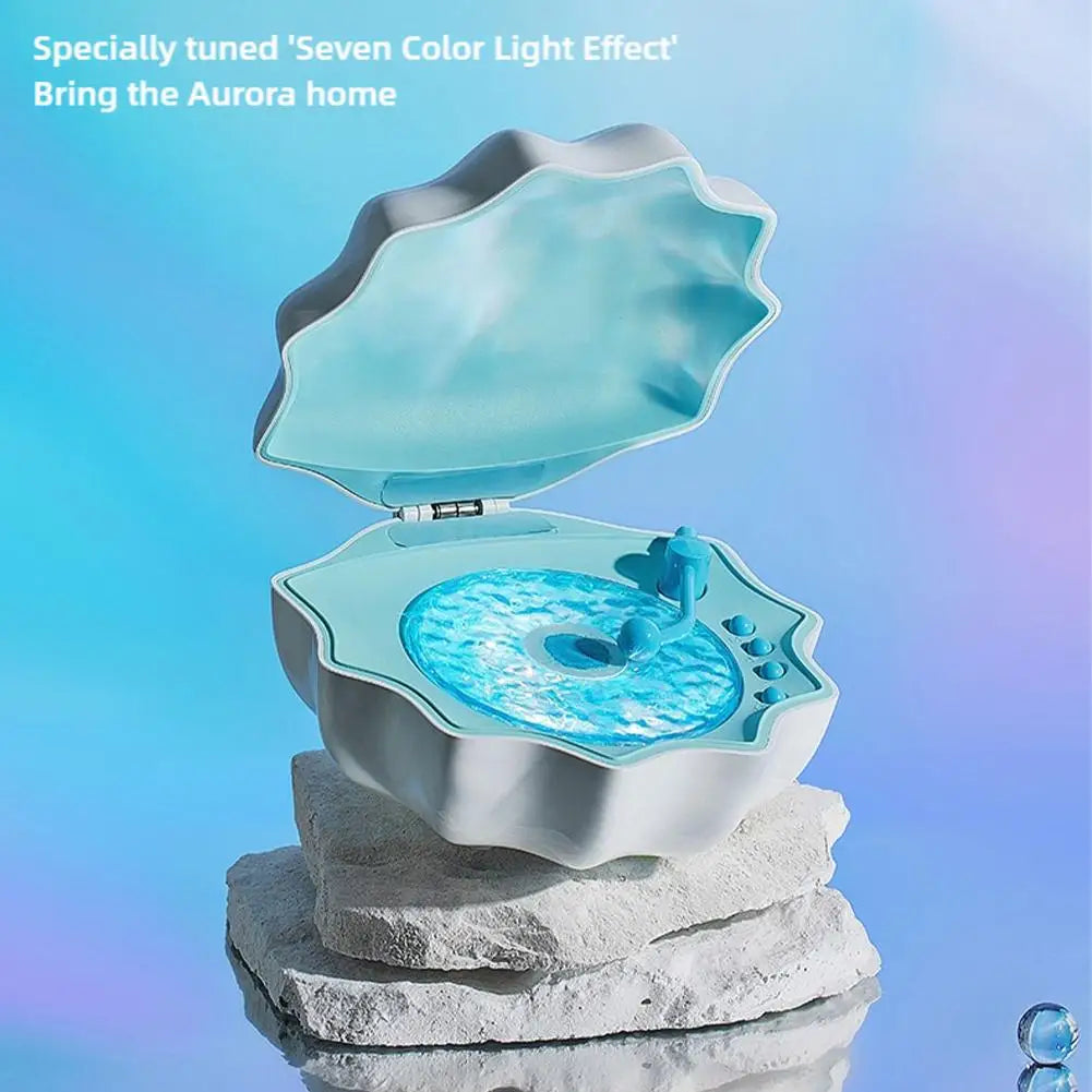 Creative Shell Light Wireless Bluetooth Speaker High-quality Subwoofer Sleeping Desktop Ornaments Romantic Gift For Friends