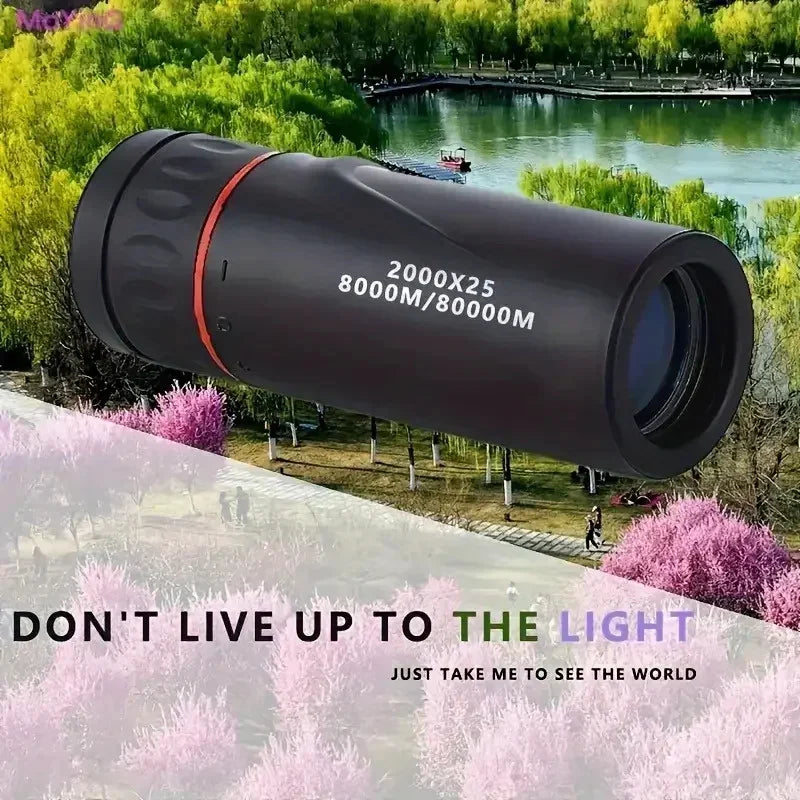 Xiaomi 2000x25 Hd Monocular Telescope Mini Portable Design Ideal For Camping, Hunting Birdwatching Lightweight Outdoor Telescope