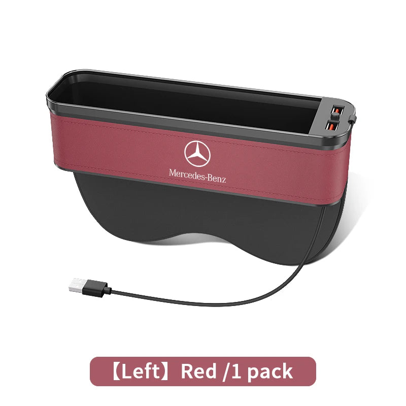 For Mercedes-Benz A B C E S V R Class AMG GLB GLC GLE SLC SLK SL ML Vito Viano Sprinter Pilot Car Seat Storage Case Seat Gap Box