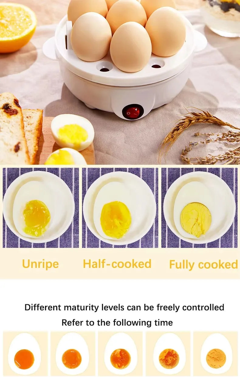 Multifunctional Electric Egg Cooker Automatic Egg Boiler 7 Eggs Mini Egg Streamer Kitchen Breakfast Machine Mini Egg Boiler