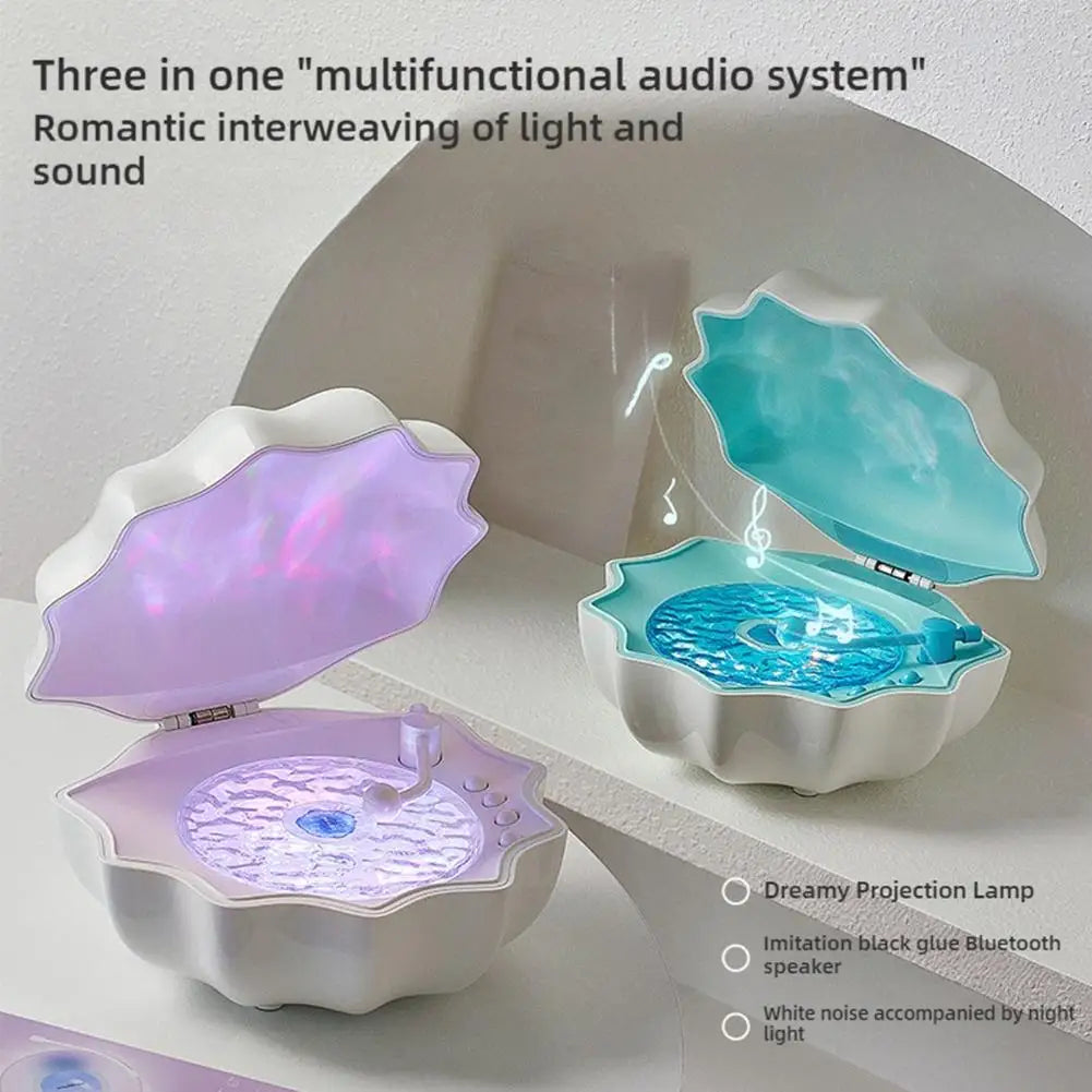Creative Shell Light Wireless Bluetooth Speaker High-quality Subwoofer Sleeping Desktop Ornaments Romantic Gift For Friends